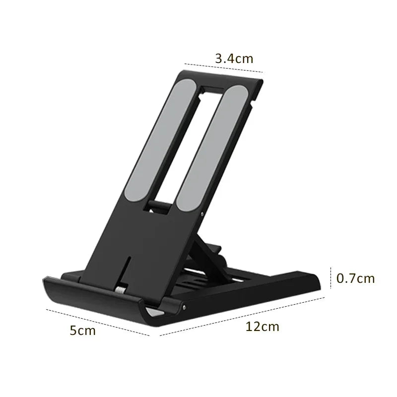 Desktop Foldable Phone Holder Stand Portable Tablet Stand Desk Lazy Bracket For iPhone 13 Pro iPad Mobile Phone Tablet below 12`